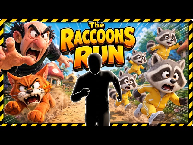 Immersive Interactive Warm Up | THE RACCOONS RUN | Full Body #1
