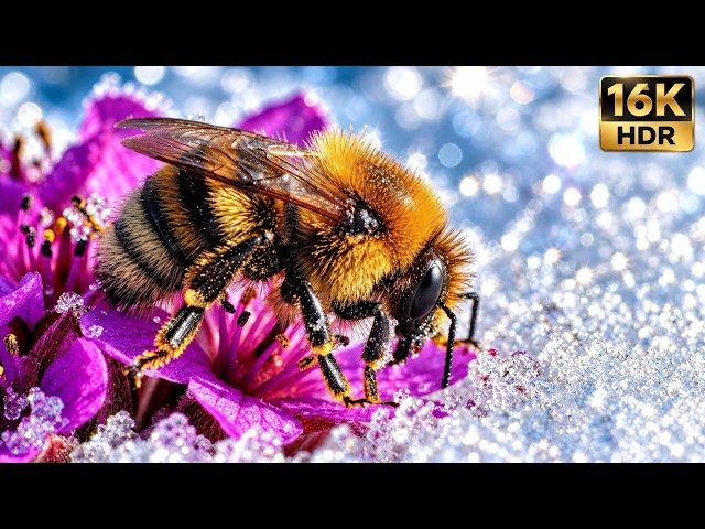 Arctic Wildlife 8K 60FPS HDR Dolby Vision | Polar Bear Snow Safari & OLED Display Test Relaxing