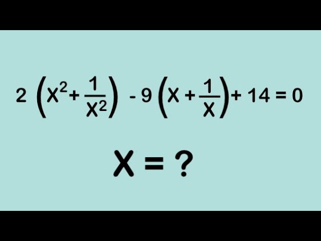 A Beautiful olympiad Algebra Question l Find X=? l olympiad mathematics l algebra math 