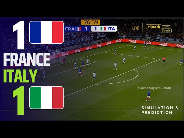 ⚽ France 1-1 Italy [HIGHLIGHTS] UEFA Nations League 2026 ✅ | Match Simulation/Recreation