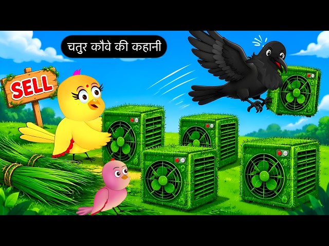The Clever Crow's Story | Tony Chidiya Cartoon video | Bird cartoon nice | Hindi Story