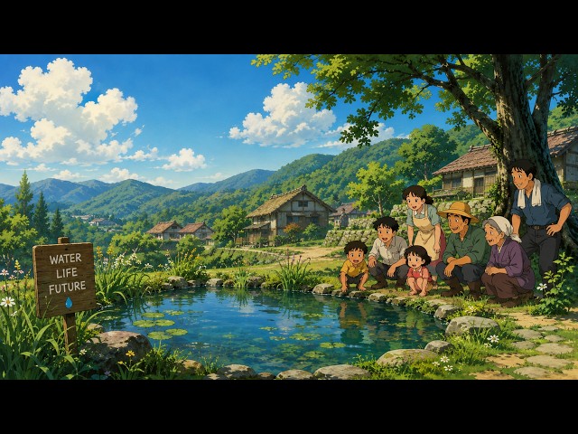 Community Village 💧🌱 | Ghibli Style Inspirational  Story
