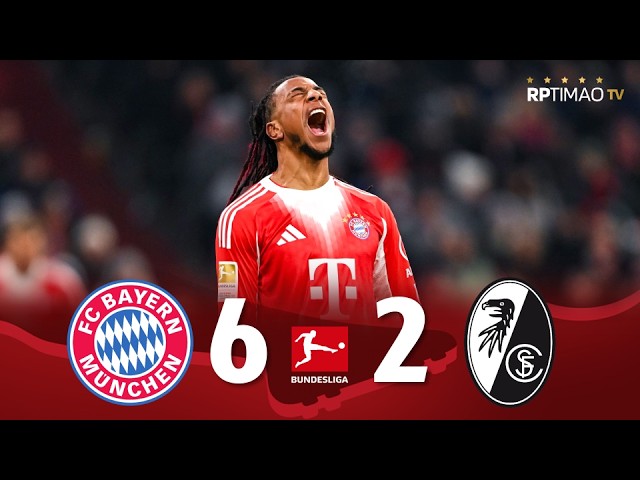 Bayern Munich 6 x 2 Freiburg (Olise's Show) ● Bundesliga 2025/26 Goals & Highlights ᴴᴰ