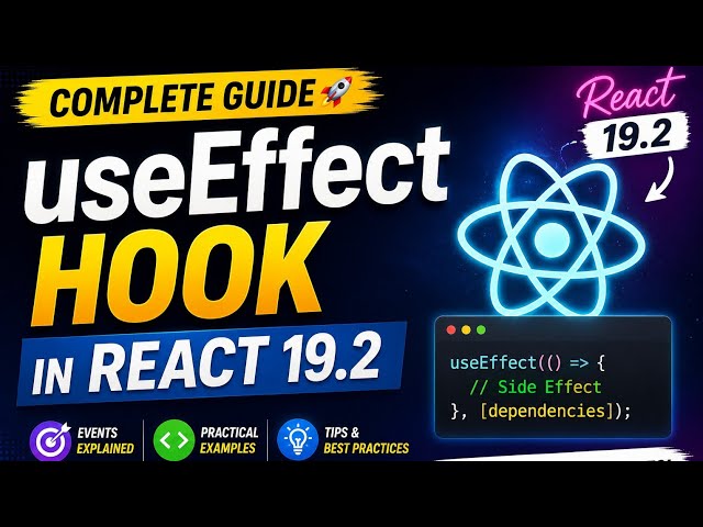 React 19.2 useEffectEvent Hook in Hindi | React 19.2 Tutorial in Hindi