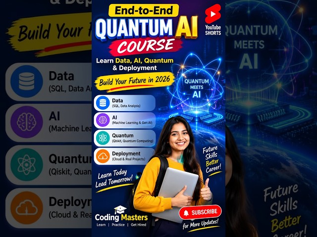 🚀 End-to-End Quantum AI Course | Learn Data, AI, Quantum & Deployment | 2026