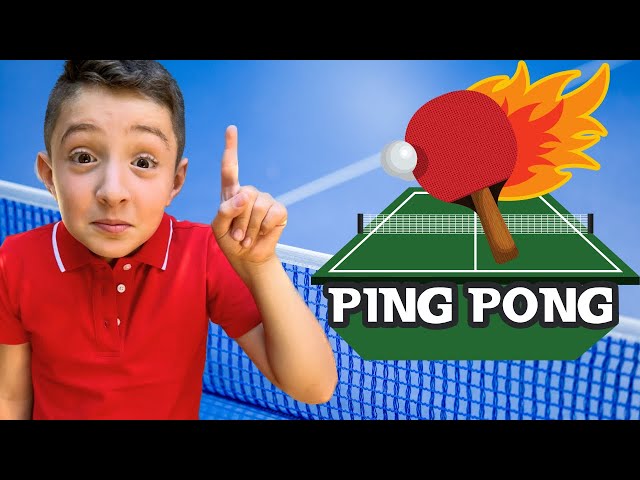 Oliver and Lucas Learn Ping Pong  🏓 Table Tennis for Kids 👟 Sports for Kids