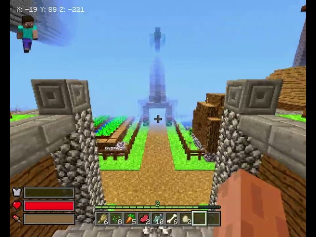 Minecraft PSX/PS1 edition tutorial world gameplay