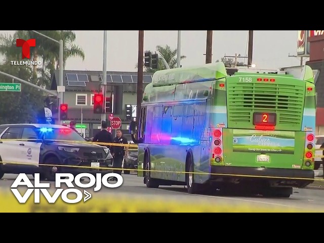 Matan a tiros a conductor de autobús en Los Ángeles tras una discusión