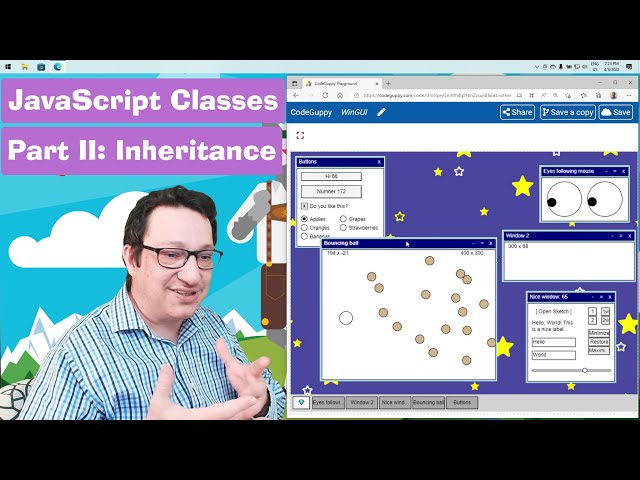 JavaScript tutorial 24/24: JavaScript Classes. OOP Inheritance | Coding course for beginners
