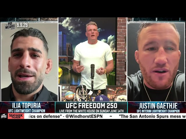 The TRASH TALK between Ilia Topuria & Justin Gaethje is REAL 🗑️🗣️ | The Pat McAfee Show
