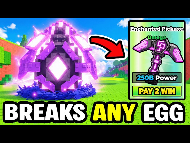 i bought the RAREST PICKAXE in BREAK and STEAL AN EGG...