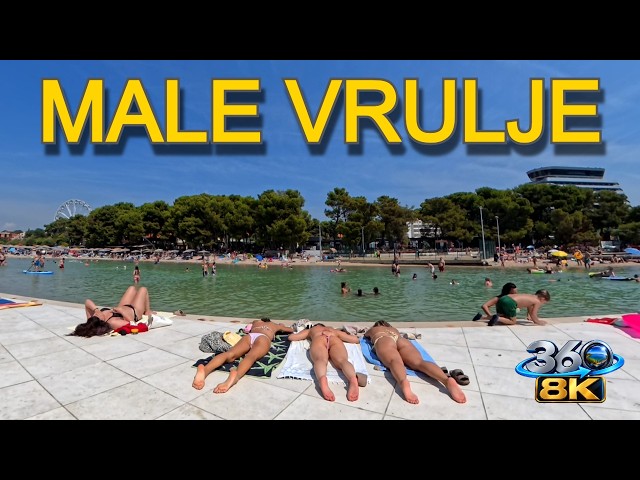 ☀️ Male Vrulje Beach, Vodice 🇭🇷 | Beautiful Croatia Beach Walk | 8K 360° VR
