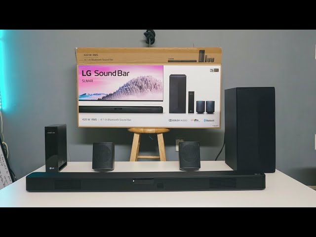 $180 LG SoundBar W/Wireless Subwoofer: Review Unboxing & Set Up (SLM4R)