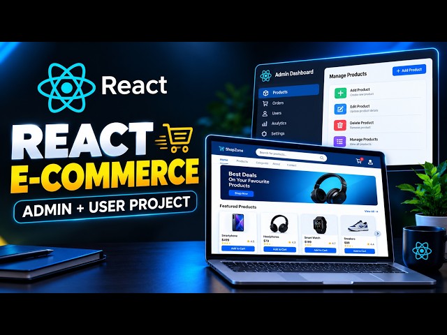 React JS E-Commerce Project | User & Admin Dashboard | Full Stack Project