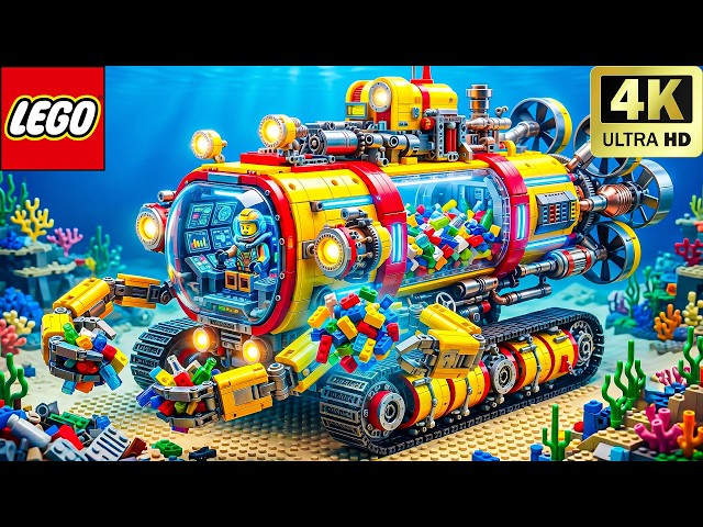 Building an AUTOMATIC LEGO Technic Deep-Sea Cleanup Submarine! | Lego Funny Experiment
