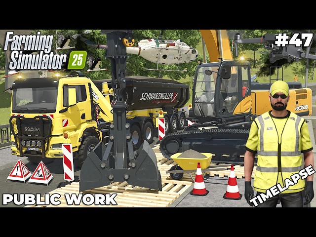 MASSIVE RIVER CLEANUP WITH CASE TELESCOPIC EXCAVATOR! 🚨 | PUBLIC WORK | Farming Simulator 25 | EP 47