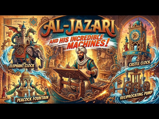 Al-Jazari: The Medieval Genius Inventor of Robots, Clocks & Machines from 800 Years Ago!