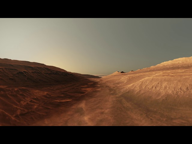 360˚ View Within a Chasm on Mount Sharp, Mars