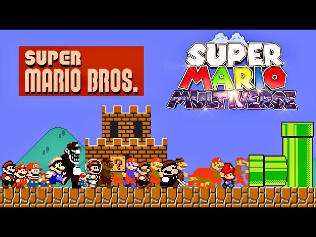 Mario Multiverse in Super Mario Bros. Remastered [Partners Mod] 4k