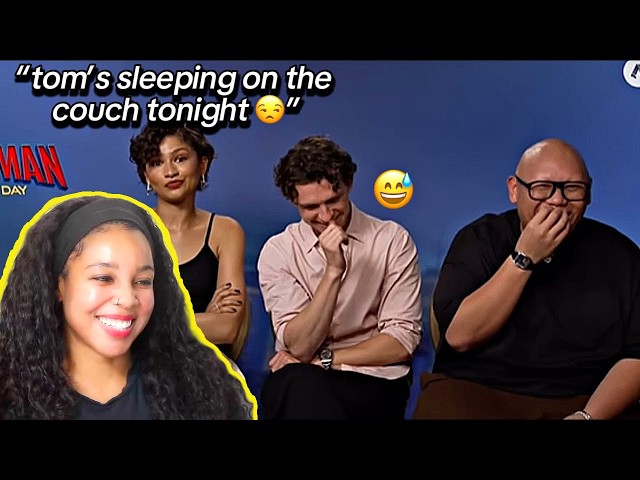 Tom Skating on THIN ICE With Zendaya for 8 mins straight 😂 | Reaction