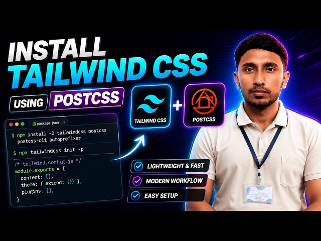 How to Install Tailwind CSS using Post CSS