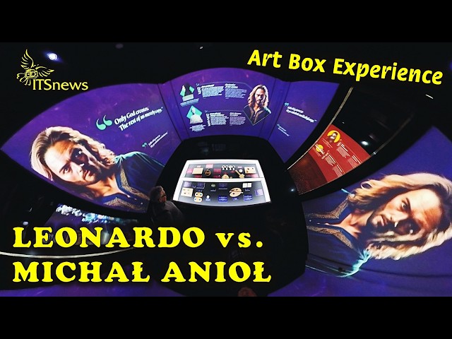 Leonardo versus Michelangelo - Duel of the Renaissance Geniuses immersive exhibition at Art Box E...