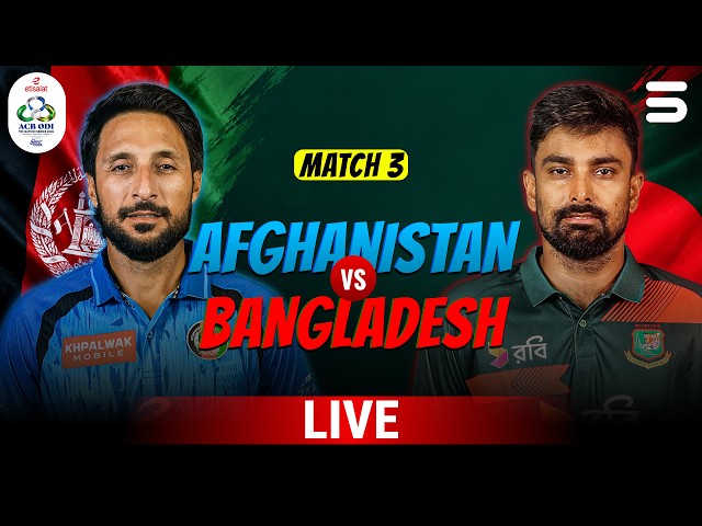 Live | Afghanistan vs Bangladesh | Match 3 | Afghanistan ODI Tri-Series 2026 | M9R1K