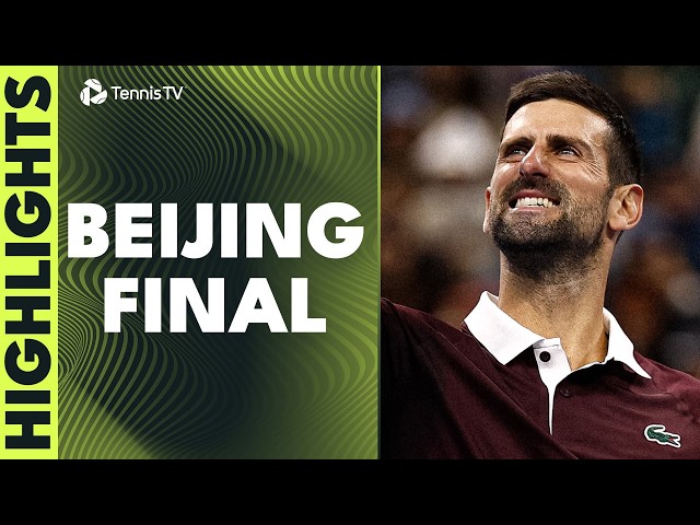 Novak Djokovic vs Alex de Minaur For The Title 🏆 | Beijing 2026 Final Highlights