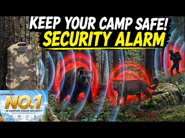 Letwesaf Solar Radar Alarm - Early Warning System for the Outdoors #camping #alarm #security #safe