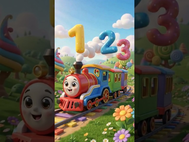 Choo-Choo Counting Train! 🚂 Learn Numbers 1 to 10 | Nursery Rhymes & Kids Songs