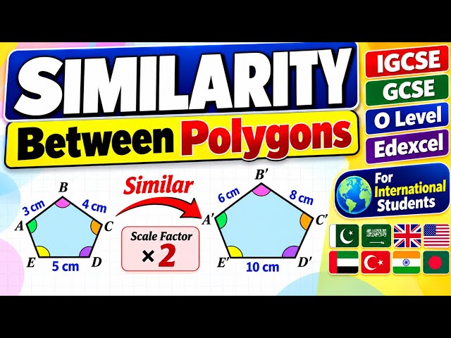 Similar Polygons Test | IGCSE | GCSE | EDEXCEL | O Level | Mathematics |  International Students