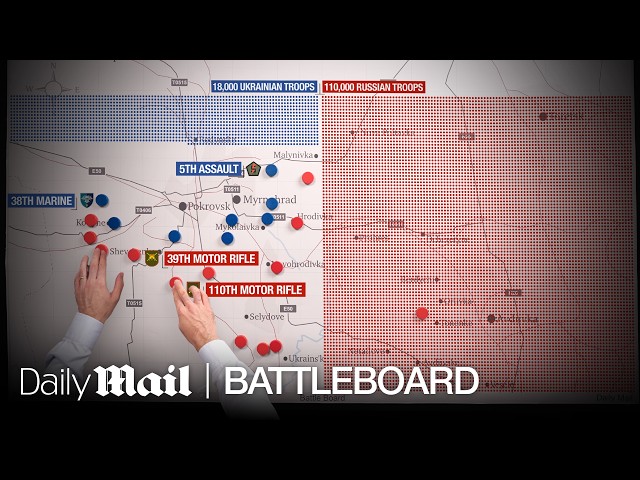 War will never be the same: Battle of Pokrovsk | Battle Board | Daily Mail