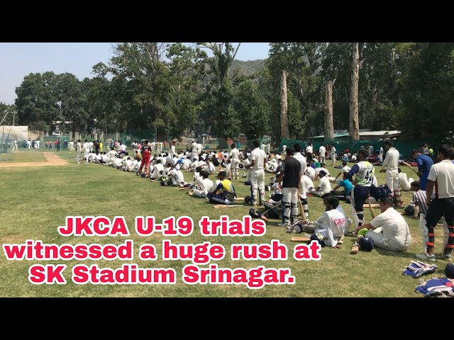 JKCA U-19 selection trials at SK Stadium Srinagar | @JKSportstime