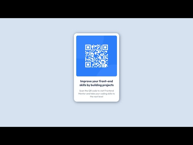 QR code component - HTML & CSS / Frontend Mentor Challenges