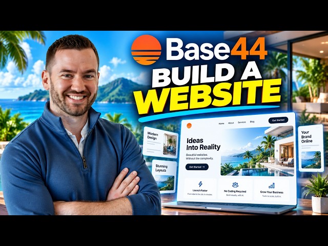Base44 Website Builder Tutorial 2026 (Build A Website With AI)
