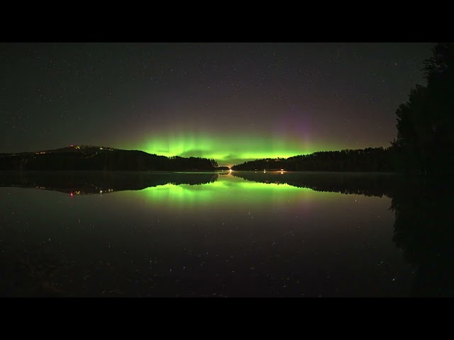 Auroral substorm over the river Ångermanälven 8K