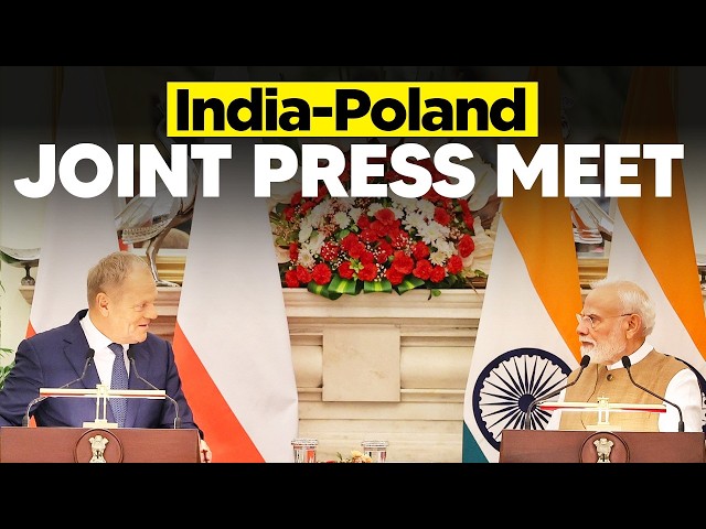 LIVE: PM Modi, Polish PM Donald Tusk attend joint press meet