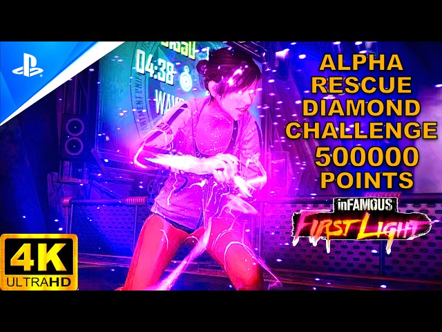 ALPHA RESCUE DIAMOND Challenge 500000 Score Infamous first Light Guide #infamous #gamer #ps5 #guide