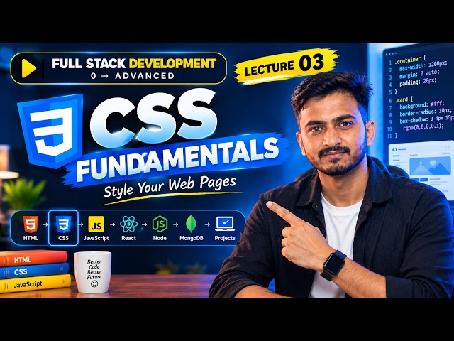CSS From ZERO to HERO 🚀 | Complete CSS Fundamentals | Full Stack Development #3