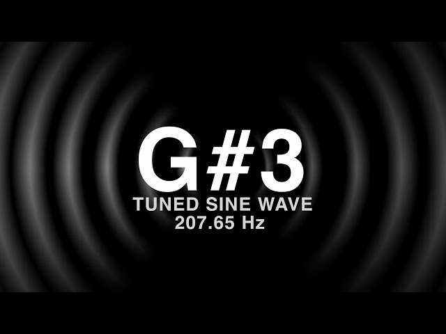 G#3 Tuned Sine Wave (207.65 Hz)