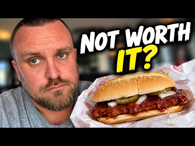 McRib Taste Test 2026 | I’m Sad Now…