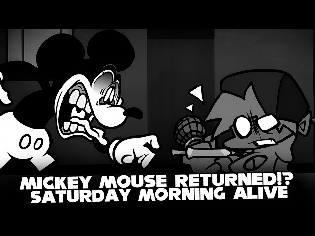 FNF | MICKEY MOUSE RETURNED!? - SATURDAY MORNING ALIVE (SNS EVIL EDITION) | (CUTSCENE) (GAME OVER)