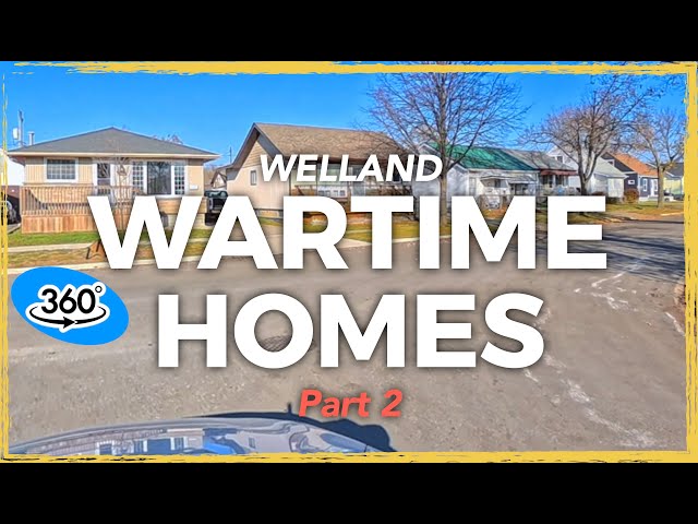 11/19/25 WELLAND WARTIME NEIGHBORHOOD HOMES  -  part 2 360 HDR DRIVNG TOUR  - Insta360 x5