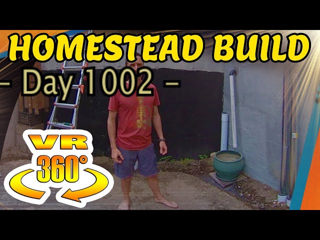 Homestead Building - Greenhouse Gray Water System Installed