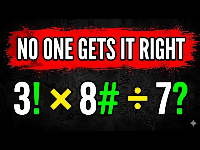 This Math Problem Will Blow Your Mind! | Brain teaser 🔥