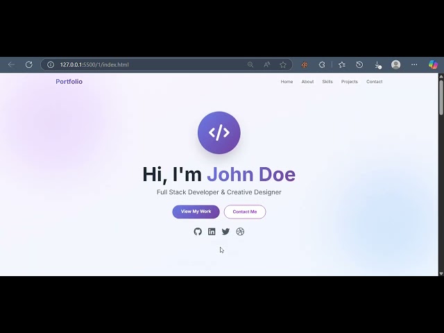 Portfolio Website 2026 🚀 | Full Stack Web Developer | React.js, Next.js & Tailwind CSS