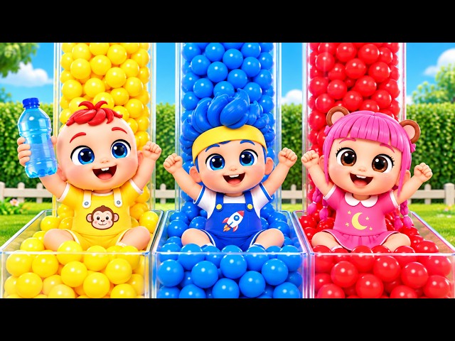 Colors Challenge Kids Find & Sort Colorful Balls 🎨 Toddler Learning Song | Bibiberry Nursery Rhymes