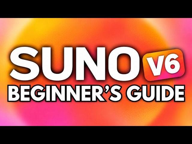 Suno AI Tutorial 2026 (For Complete Beginners) (Suno V6 Update)
