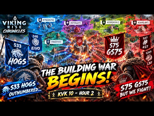 OUTNUMBERED But NEVER QUIT! 🔥 S33 vs S75 | KvK 10 | Viking Rise