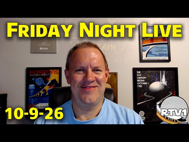 Friday Night Live Stream Announcement - 10-9-26 - Walt Disney World